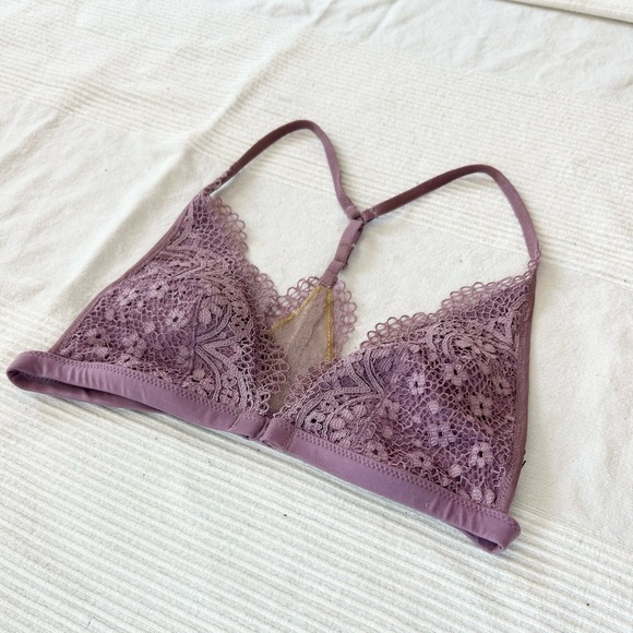 Body By Victoria's Secret T Back Bra Bralette Lace Front Closure - Picture 3 of 15